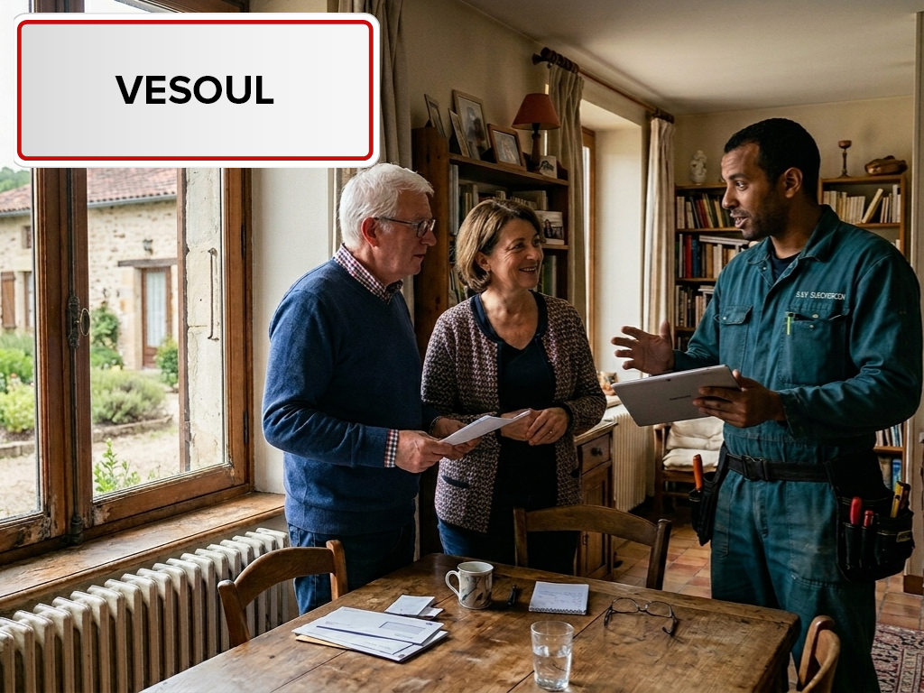 Installation de pompe à chaleur à Vesoul (70000) en Haute-Saône